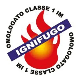 Logo Certificazione Omologato Ignifugo Classe 1 IM