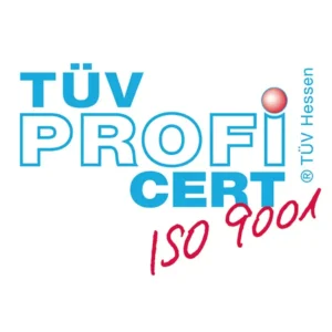 Logo TUV Profi CERT ISO 9001